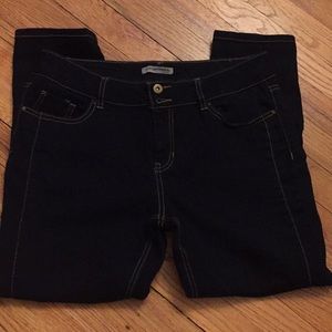 Blue jeans. Dark blue